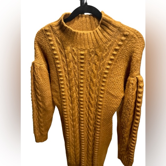 525 American Airspun Cable-knit sweater dress size L - Picture 4 of 11